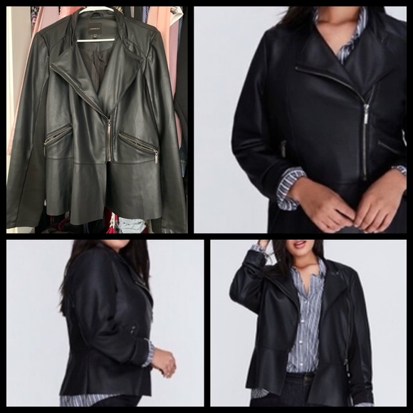 lane bryant peplum jacket